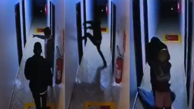 Câmera registra adolescente sendo arrancada de hotel antes de ser morta por criminosos
