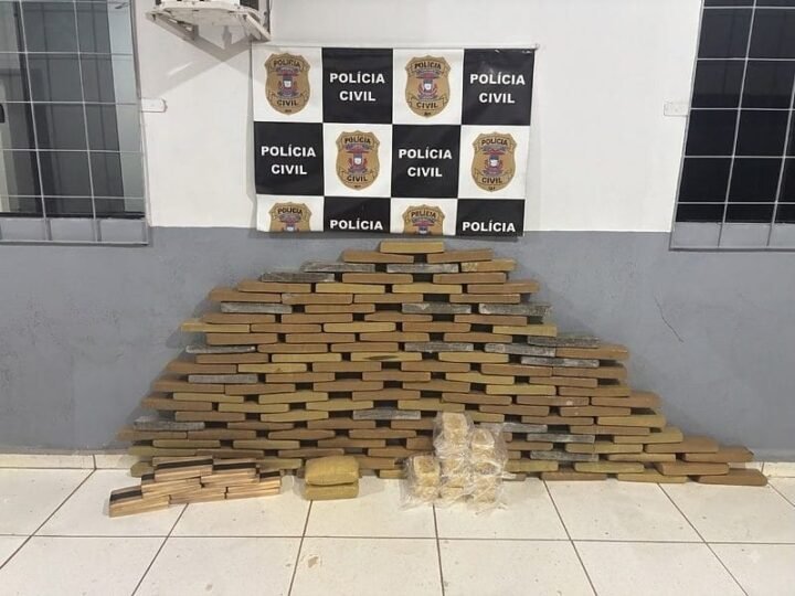Polícia Civil apreende 148 tabletes de drogas transportados em veículo