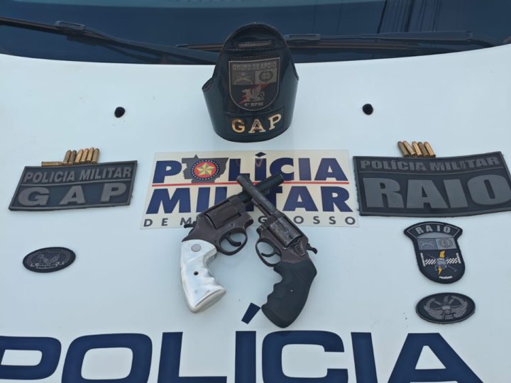 Dois faccionados são presos por tentativa de homicídio e armas de fogo apreendidas