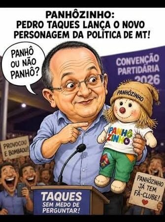 Boneco “panhôzinho” vai ganhar as ruas de Cuiabá e VG