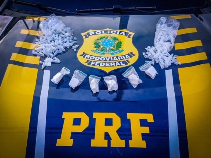 PRF prende policial militar com 53 quilos de mercúrio e pastilhas de ‘rebite’ na rodovia BR-070