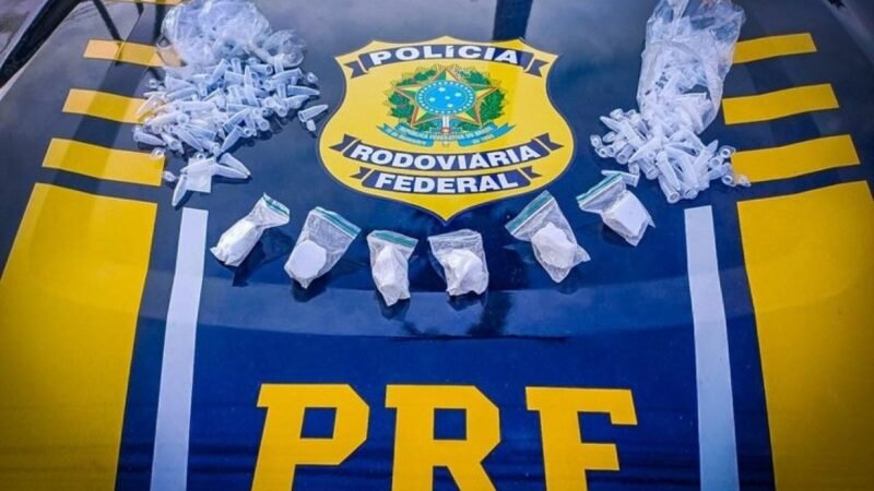 PRF prende policial militar com 53 quilos de mercúrio e pastilhas de ‘rebite’ na rodovia BR-070