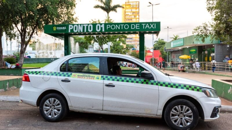 Cuiabá estuda liberar publicidade em táxis e ampliar renda dos profissionais