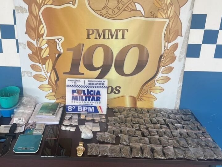 Polícia Militar apreende dupla com 107 porções de drogas em Alta Floresta