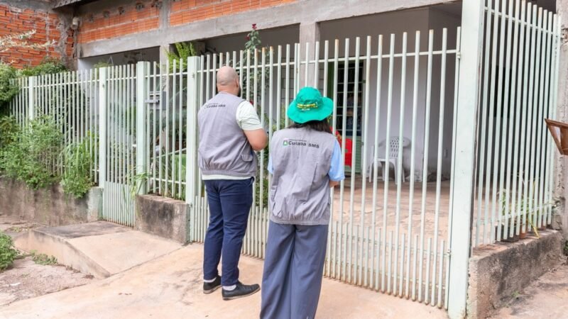 Cuiabá registra menos casos de dengue que em 2025 e já vistoriou mais de 805 mil imóveis