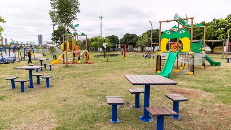 Prefeitura finaliza instalação de novo parque na Arena Pantanal com investimento de R$ 690 mil