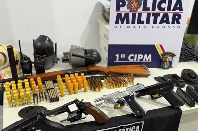 Oito invasores armados são presos pela PM durante tentativa de ocupação de fazenda em MT