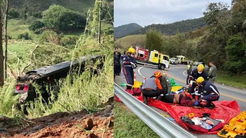 Cinco pessoas morrem em acidente com ônibus no interior de SP