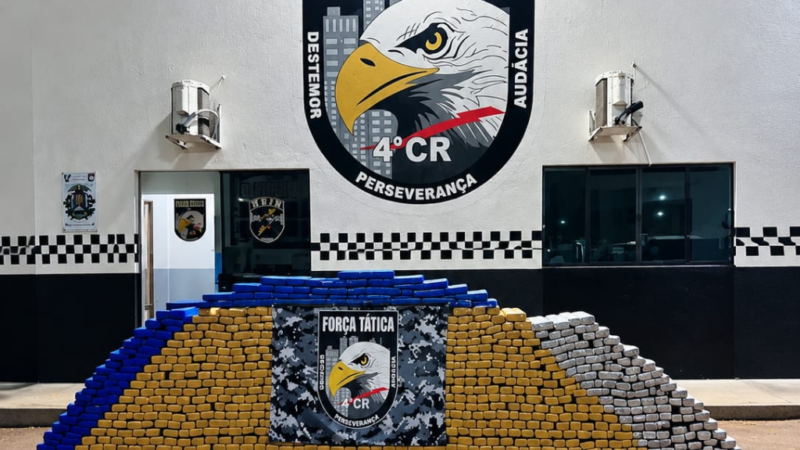 PM apreende 1,3 tonelada de maconha avaliada em R$ 7 milhões escondida em residência em MT