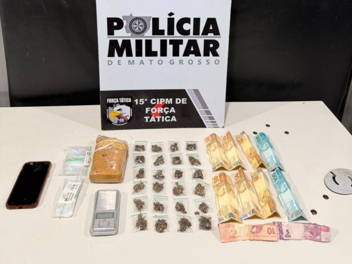 Força Tática da PM apreende adolescente com tablete e porções de maconha em VG