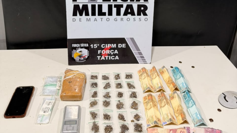 Força Tática da PM apreende adolescente com tablete e porções de maconha em VG