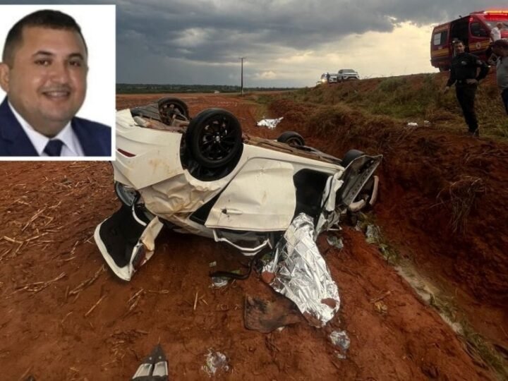 Vereador e duas jovens morrem após carro capotar em curva na MT-109