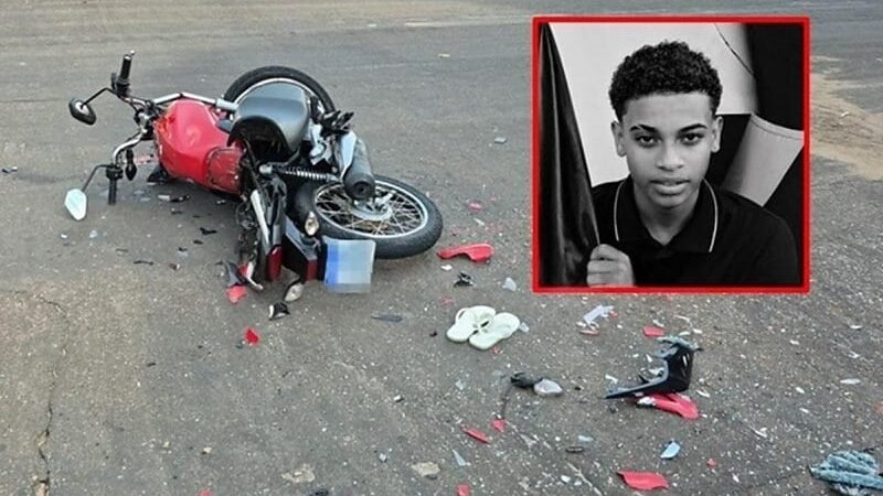 Adolescente de 15 anos morre após batida entre motocicleta e carro em Mato Grosso