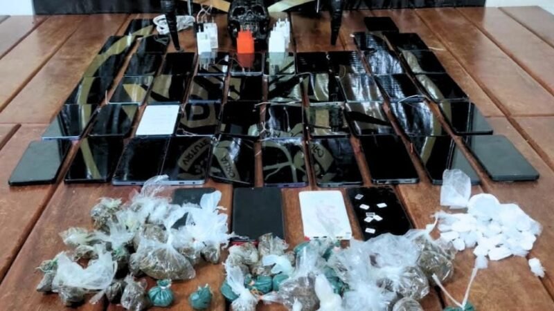 Polícia Penal abate drone e apreende celulares e drogas durante revista em penitenciária