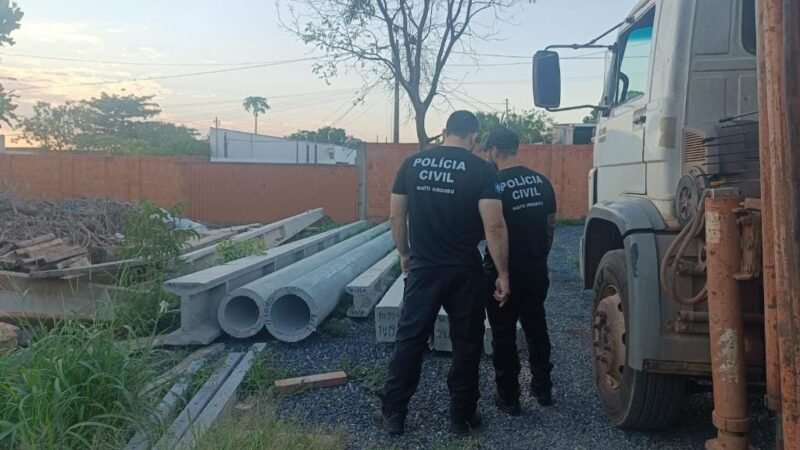 PC derruba esquema de furto e receptação de materiais de empresa em Várzea Grande