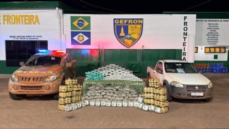 Gefron apreende 250 quilos de drogas e causa prejuízo de R$ 690 mil às facções criminosas