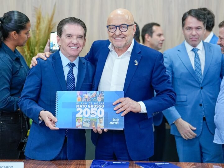 TCE firma parceria com MT e MP; Sérgio Ricardo destaca papel de Pivetta e entrega Plano MT 2050