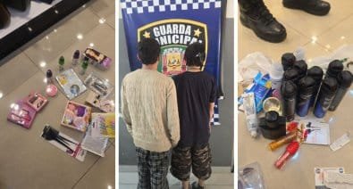 Dupla é presa após furtar desodorantes e maquiagens em lojas de Várzea Grande