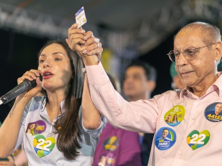 Júlio Campos pede voto para Janaina e destaca atuação: “Será uma das melhores congressistas”