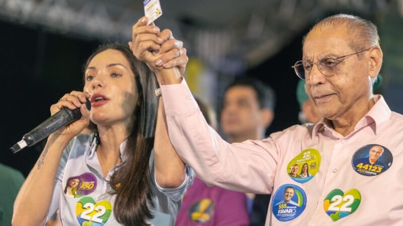 Júlio Campos pede voto para Janaina e destaca atuação: “Será uma das melhores congressistas”
