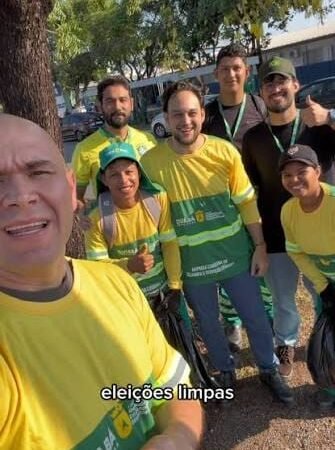 Abilio mostra limpeza de ruas tomadas por santinhos e critica “crime eleitoral”