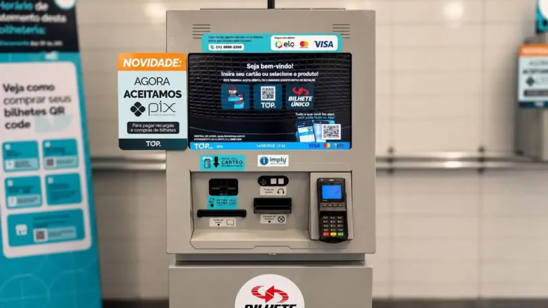 Metrô de São Paulo amplia uso do Pix no autoatendimento
